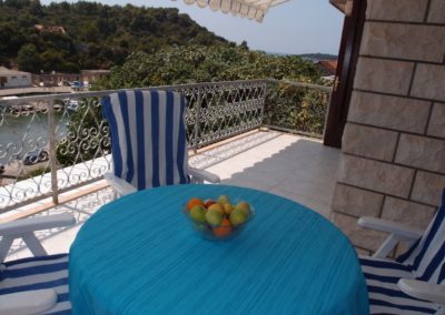 Ferienhaus Palma auf Korcula Balkon